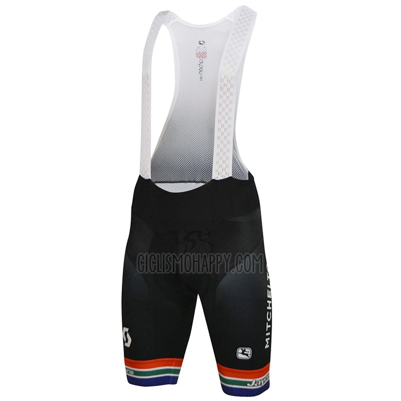 Micheliton Scott Cycling Jersey Bib Short 2018 Men Short Sleeve White